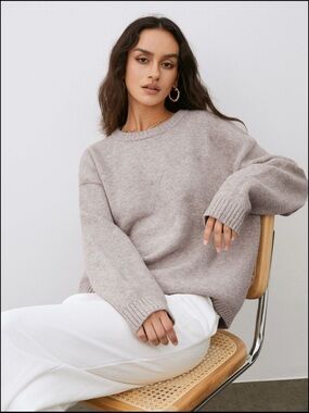 Commense Taupe Crewneck Sweater